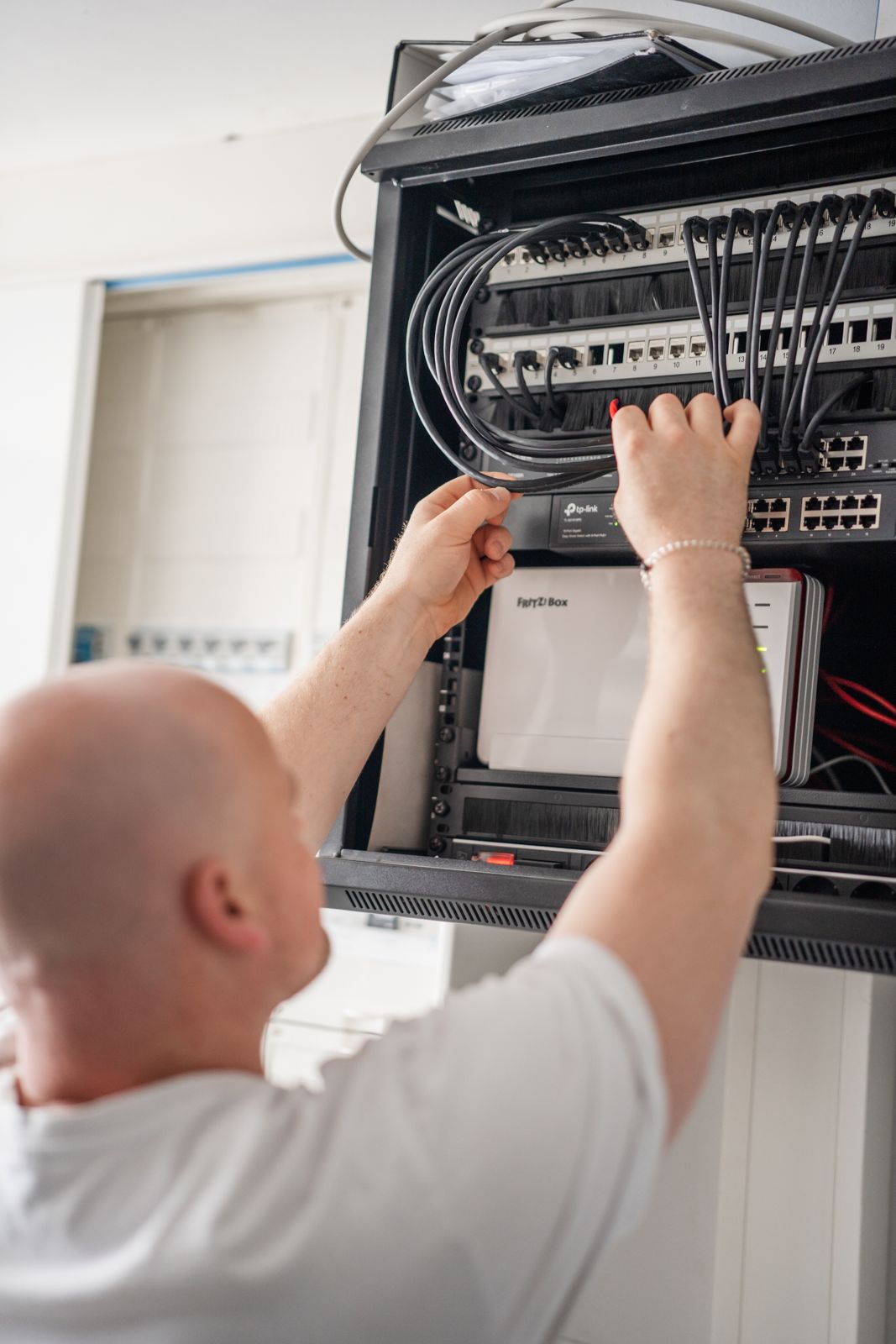 Nils Mindthoff bei der Arbeit